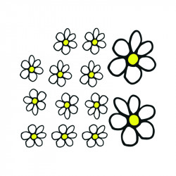 Avisa Sticker Flowers -...