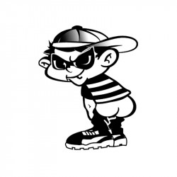 Sticker Bad Boy II - black...