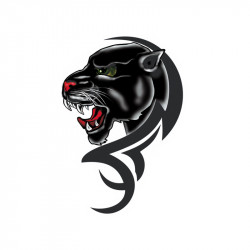 Sticker Panther + Tribal...