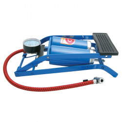Tyre-pump double barrel TÜV/GS