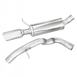 100% RVS Sportuitlaat...